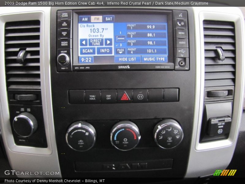 Inferno Red Crystal Pearl / Dark Slate/Medium Graystone 2009 Dodge Ram 1500 Big Horn Edition Crew Cab 4x4