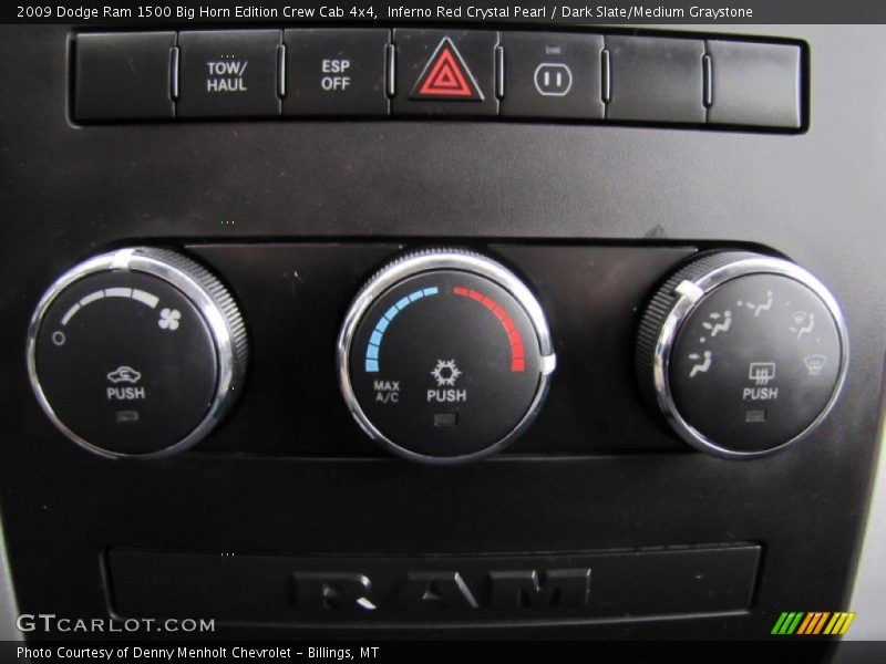 Controls of 2009 Ram 1500 Big Horn Edition Crew Cab 4x4