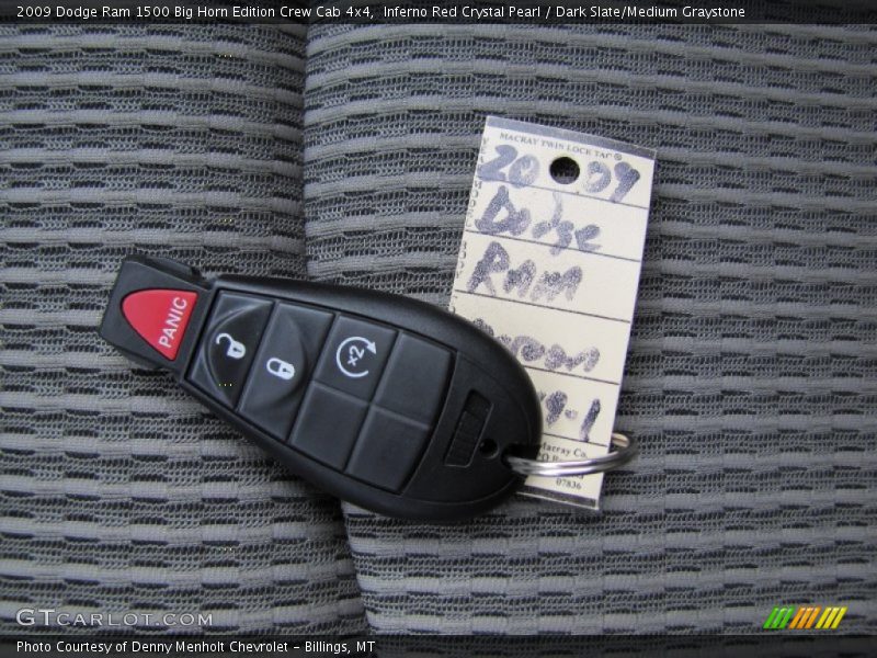 Keys of 2009 Ram 1500 Big Horn Edition Crew Cab 4x4