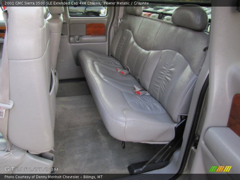 Pewter Metallic / Graphite 2001 GMC Sierra 3500 SLE Extended Cab 4x4 Chassis