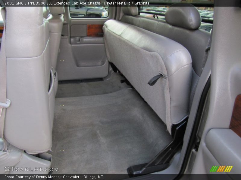 Pewter Metallic / Graphite 2001 GMC Sierra 3500 SLE Extended Cab 4x4 Chassis