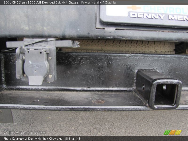 Pewter Metallic / Graphite 2001 GMC Sierra 3500 SLE Extended Cab 4x4 Chassis