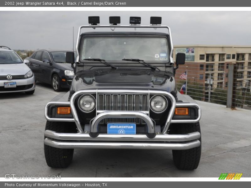 Black / Camel Beige/Dark Green 2002 Jeep Wrangler Sahara 4x4