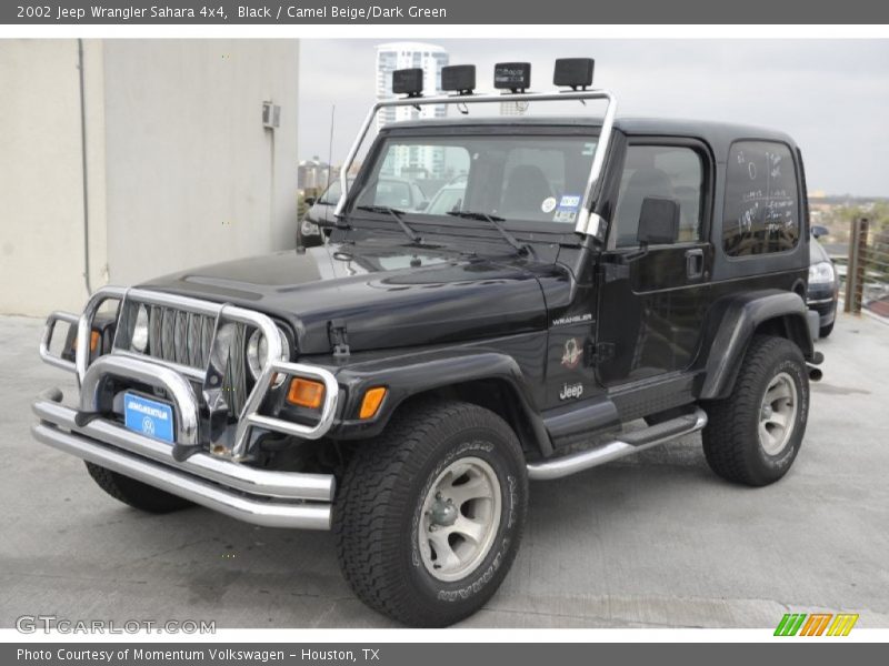 Black / Camel Beige/Dark Green 2002 Jeep Wrangler Sahara 4x4