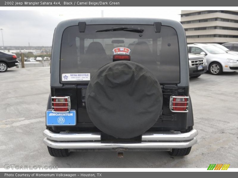 Black / Camel Beige/Dark Green 2002 Jeep Wrangler Sahara 4x4