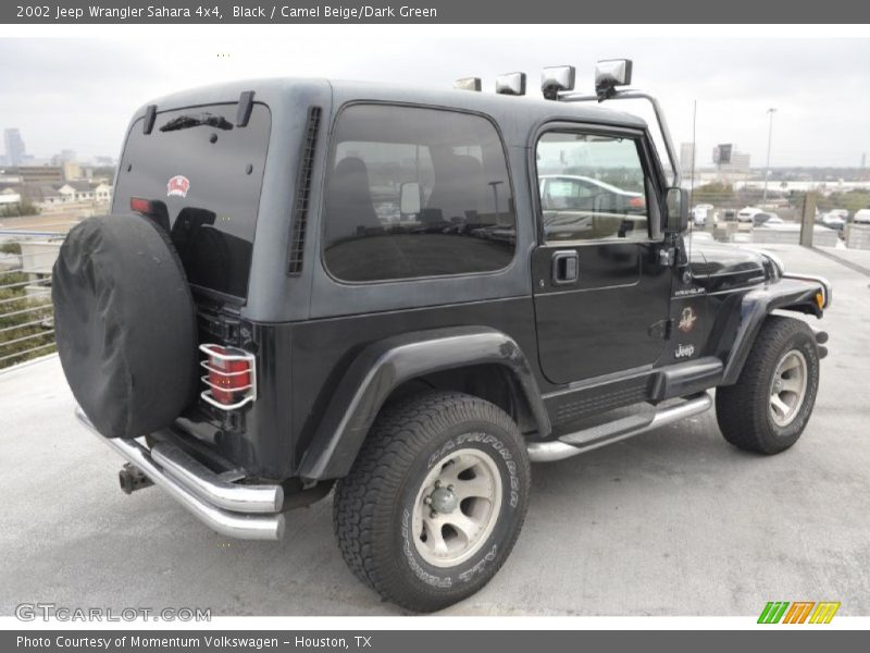 Black / Camel Beige/Dark Green 2002 Jeep Wrangler Sahara 4x4
