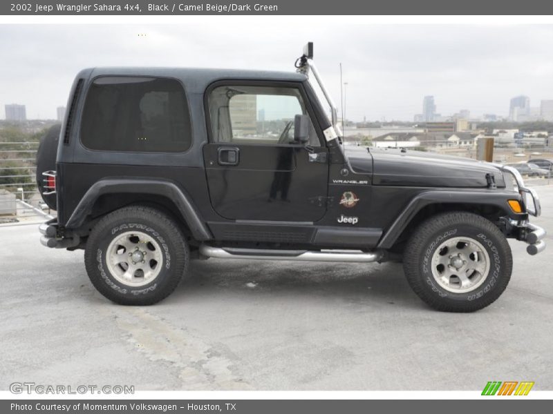 Black / Camel Beige/Dark Green 2002 Jeep Wrangler Sahara 4x4