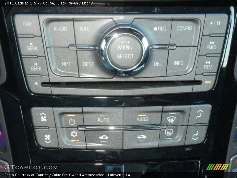 Controls of 2011 CTS -V Coupe