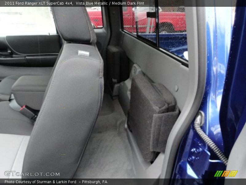 Vista Blue Metallic / Medium Dark Flint 2011 Ford Ranger XLT SuperCab 4x4