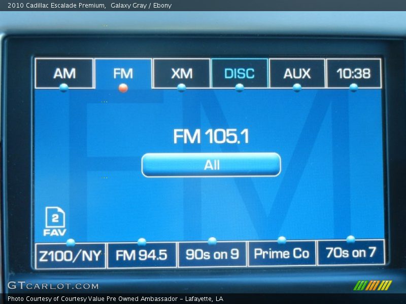 Galaxy Gray / Ebony 2010 Cadillac Escalade Premium