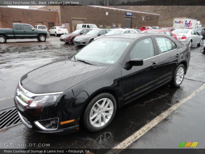 Black / Medium Light Stone 2012 Ford Fusion SEL