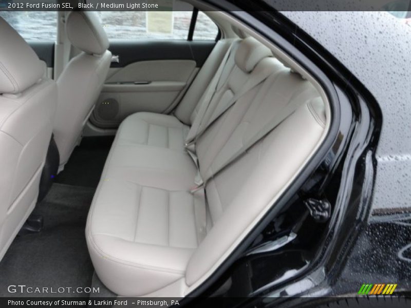 Black / Medium Light Stone 2012 Ford Fusion SEL