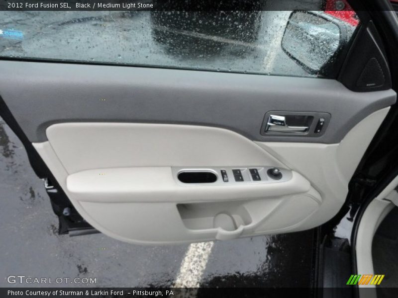 Black / Medium Light Stone 2012 Ford Fusion SEL