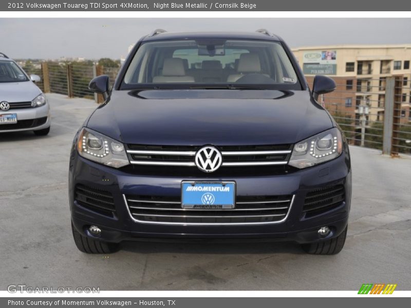 Night Blue Metallic / Cornsilk Beige 2012 Volkswagen Touareg TDI Sport 4XMotion