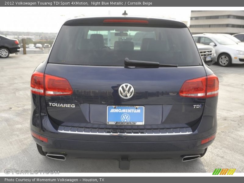 Night Blue Metallic / Cornsilk Beige 2012 Volkswagen Touareg TDI Sport 4XMotion