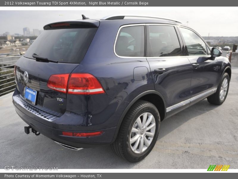 Night Blue Metallic / Cornsilk Beige 2012 Volkswagen Touareg TDI Sport 4XMotion