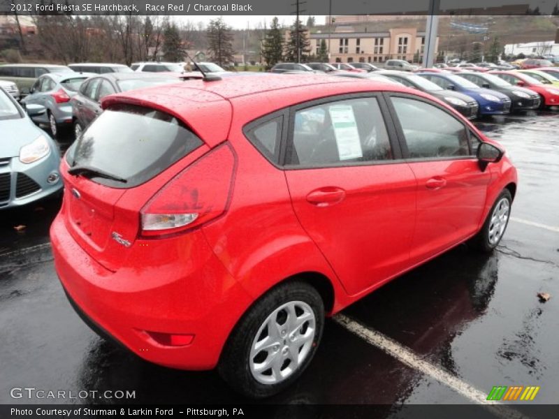 Race Red / Charcoal Black 2012 Ford Fiesta SE Hatchback