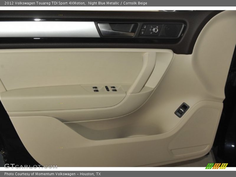 Night Blue Metallic / Cornsilk Beige 2012 Volkswagen Touareg TDI Sport 4XMotion