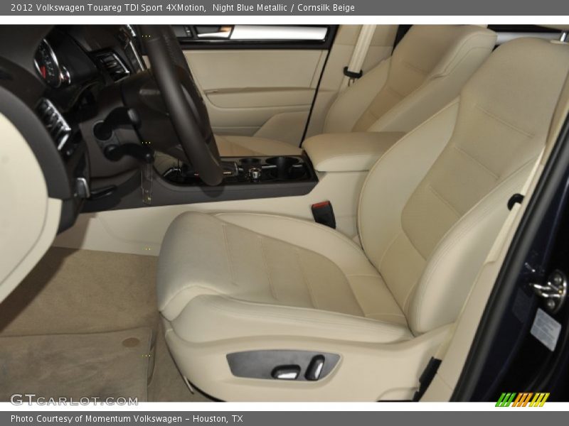 Night Blue Metallic / Cornsilk Beige 2012 Volkswagen Touareg TDI Sport 4XMotion