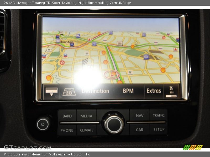 Night Blue Metallic / Cornsilk Beige 2012 Volkswagen Touareg TDI Sport 4XMotion