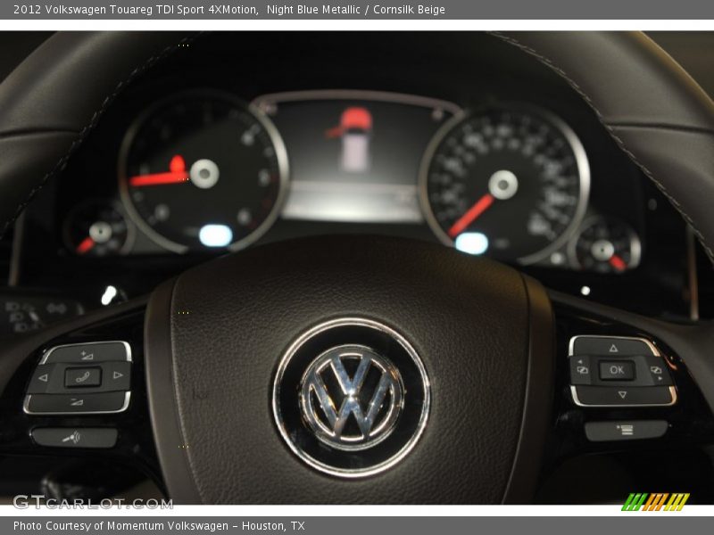 Night Blue Metallic / Cornsilk Beige 2012 Volkswagen Touareg TDI Sport 4XMotion