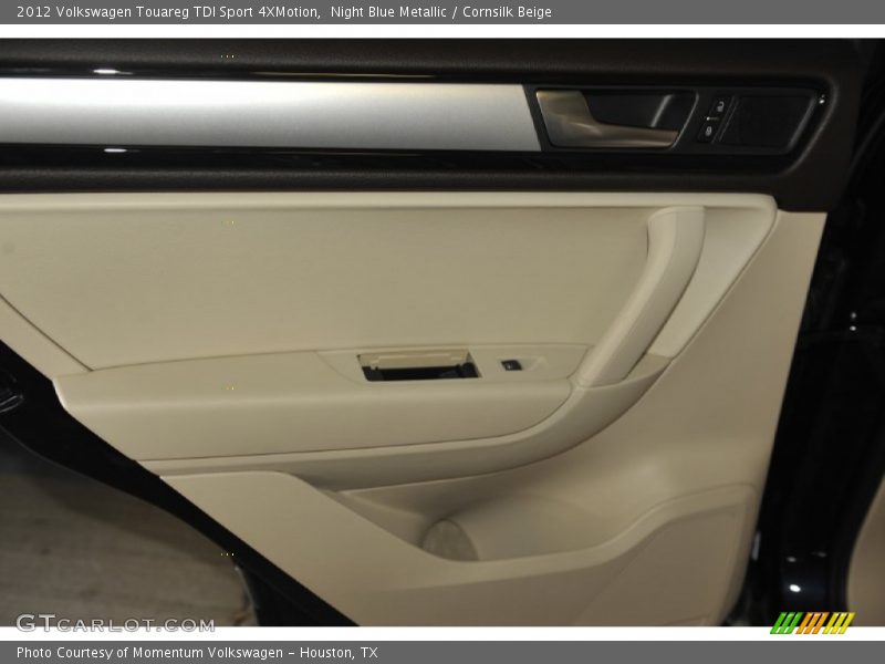 Night Blue Metallic / Cornsilk Beige 2012 Volkswagen Touareg TDI Sport 4XMotion