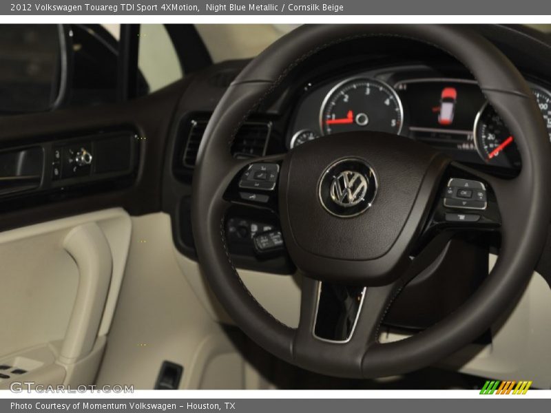 Night Blue Metallic / Cornsilk Beige 2012 Volkswagen Touareg TDI Sport 4XMotion