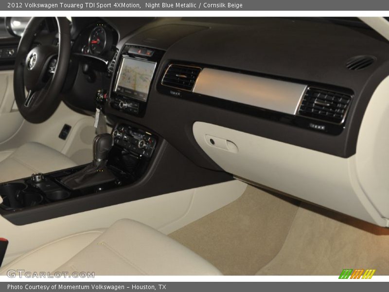 Night Blue Metallic / Cornsilk Beige 2012 Volkswagen Touareg TDI Sport 4XMotion