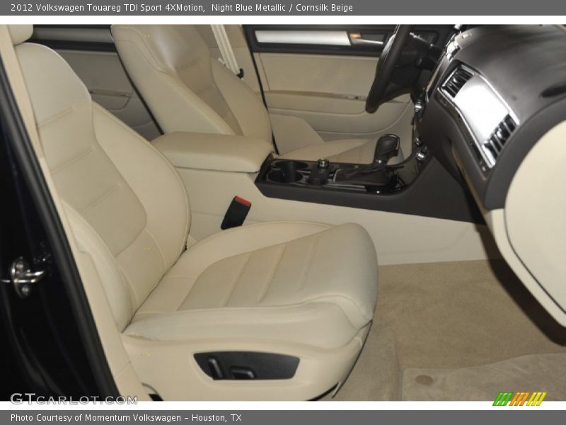 Night Blue Metallic / Cornsilk Beige 2012 Volkswagen Touareg TDI Sport 4XMotion