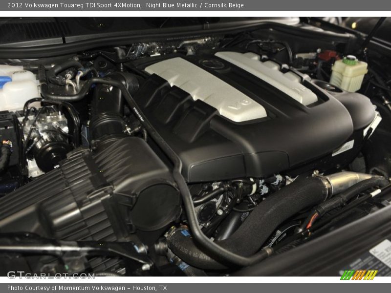 Night Blue Metallic / Cornsilk Beige 2012 Volkswagen Touareg TDI Sport 4XMotion