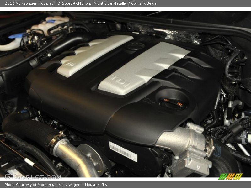 Night Blue Metallic / Cornsilk Beige 2012 Volkswagen Touareg TDI Sport 4XMotion