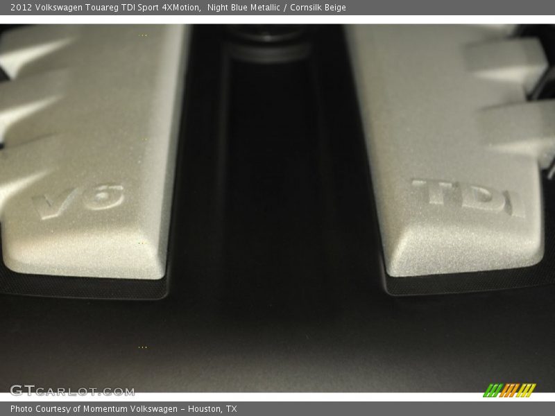 Night Blue Metallic / Cornsilk Beige 2012 Volkswagen Touareg TDI Sport 4XMotion