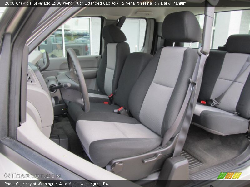 Front Seat of 2008 Silverado 1500 Work Truck Extended Cab 4x4