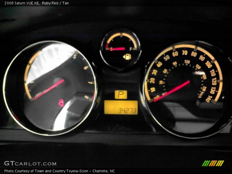 Ruby Red / Tan 2008 Saturn VUE XE