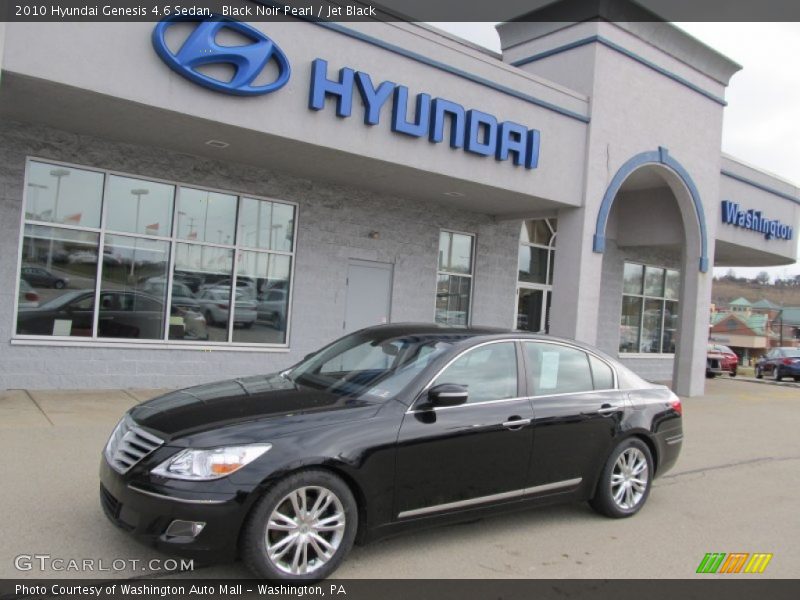 Black Noir Pearl / Jet Black 2010 Hyundai Genesis 4.6 Sedan