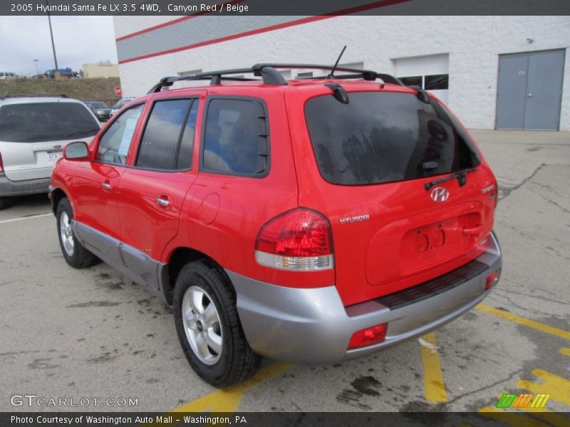 Canyon Red / Beige 2005 Hyundai Santa Fe LX 3.5 4WD