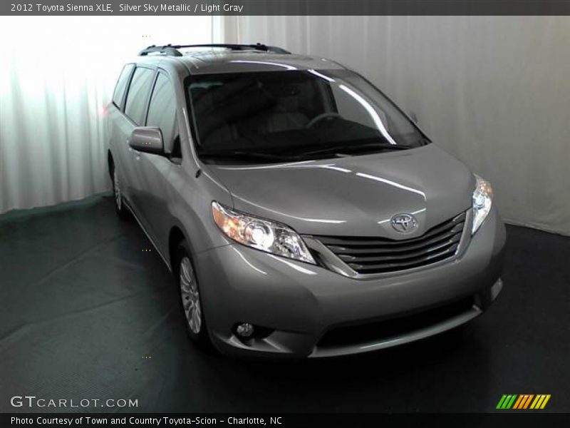 Silver Sky Metallic / Light Gray 2012 Toyota Sienna XLE