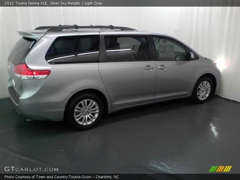 Silver Sky Metallic / Light Gray 2012 Toyota Sienna XLE