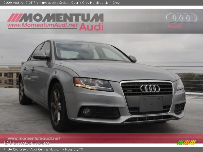 Quartz Grey Metallic / Light Grey 2009 Audi A4 2.0T Premium quattro Sedan