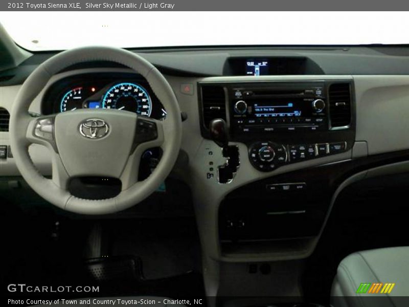 Silver Sky Metallic / Light Gray 2012 Toyota Sienna XLE