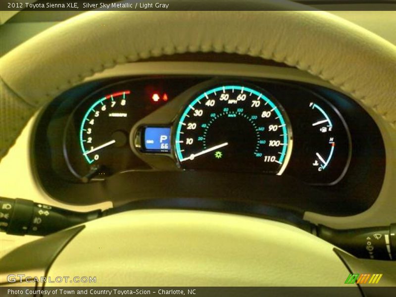 Silver Sky Metallic / Light Gray 2012 Toyota Sienna XLE