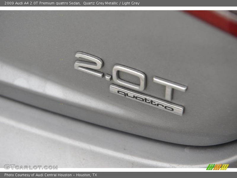 Quartz Grey Metallic / Light Grey 2009 Audi A4 2.0T Premium quattro Sedan