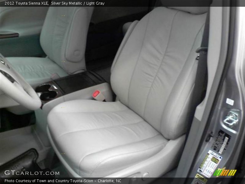Silver Sky Metallic / Light Gray 2012 Toyota Sienna XLE