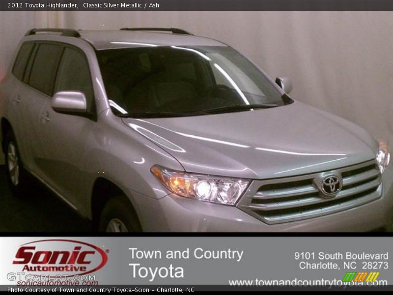 Classic Silver Metallic / Ash 2012 Toyota Highlander