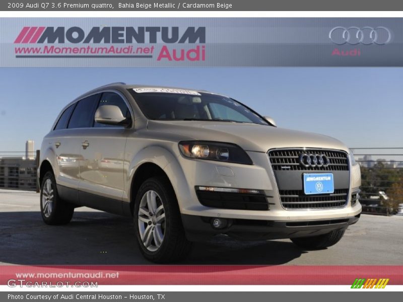 Bahia Beige Metallic / Cardamom Beige 2009 Audi Q7 3.6 Premium quattro