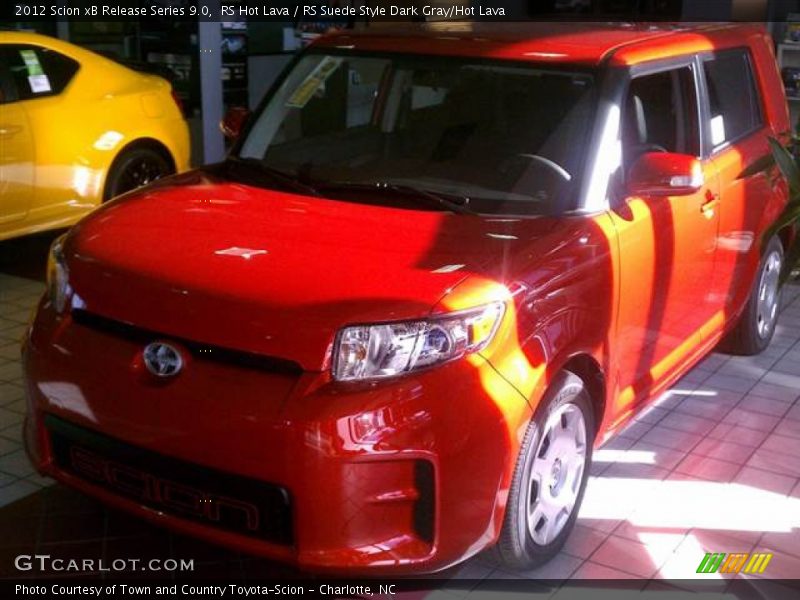 RS Hot Lava / RS Suede Style Dark Gray/Hot Lava 2012 Scion xB Release Series 9.0