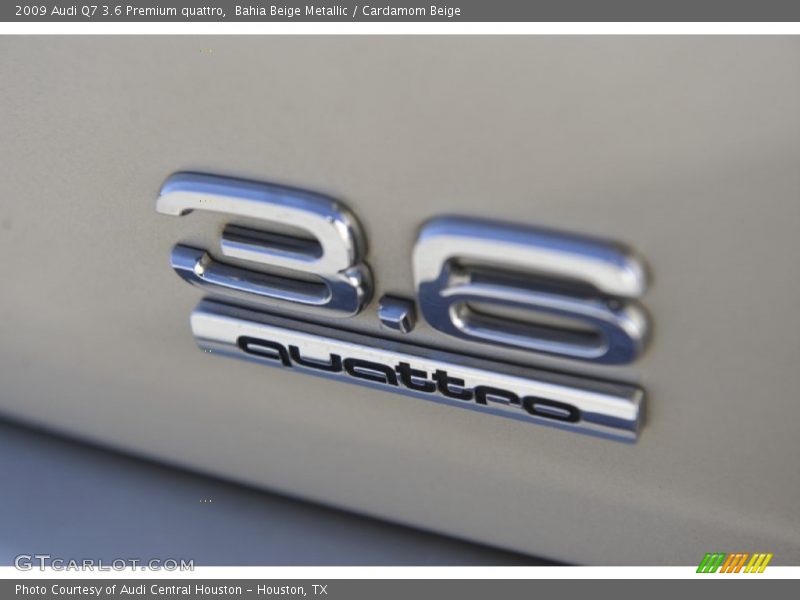 Bahia Beige Metallic / Cardamom Beige 2009 Audi Q7 3.6 Premium quattro