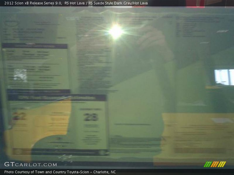 RS Hot Lava / RS Suede Style Dark Gray/Hot Lava 2012 Scion xB Release Series 9.0