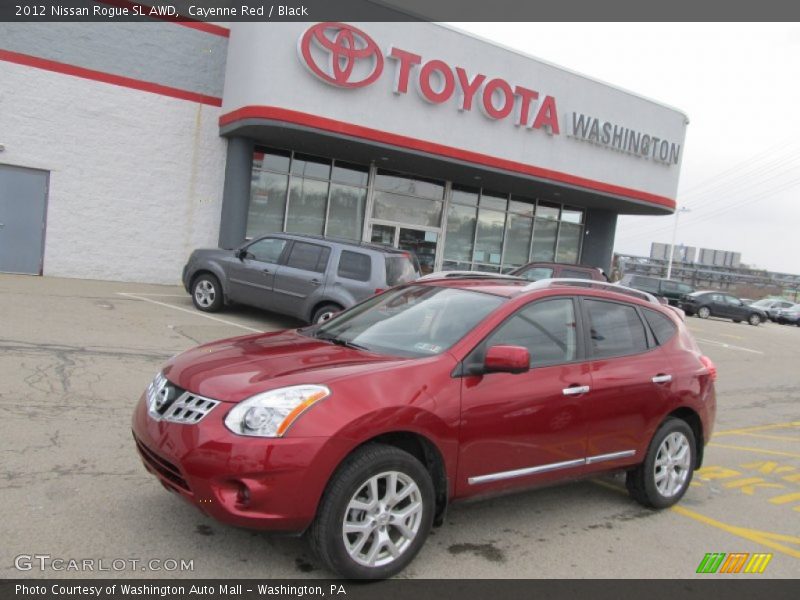 Cayenne Red / Black 2012 Nissan Rogue SL AWD