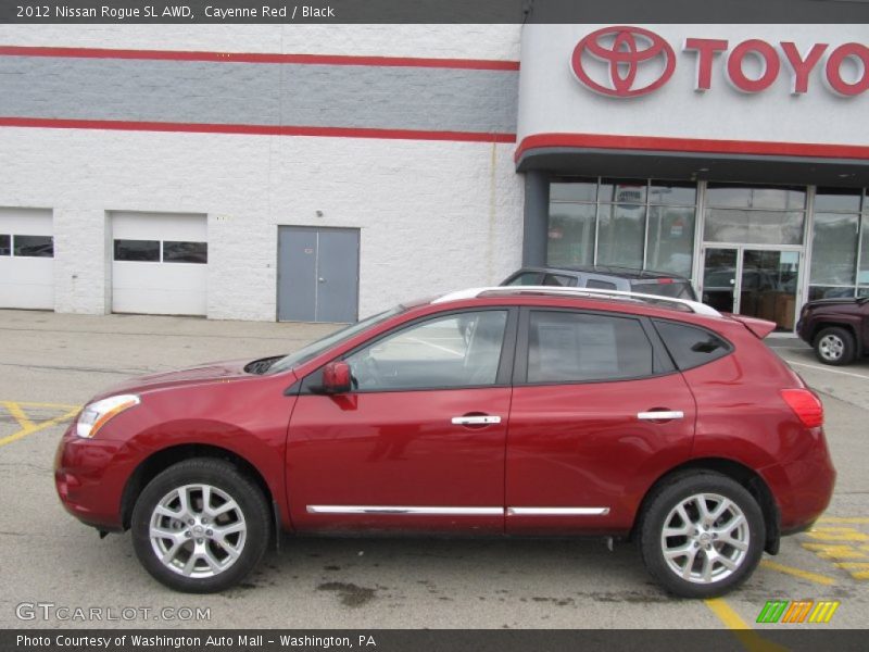 Cayenne Red / Black 2012 Nissan Rogue SL AWD